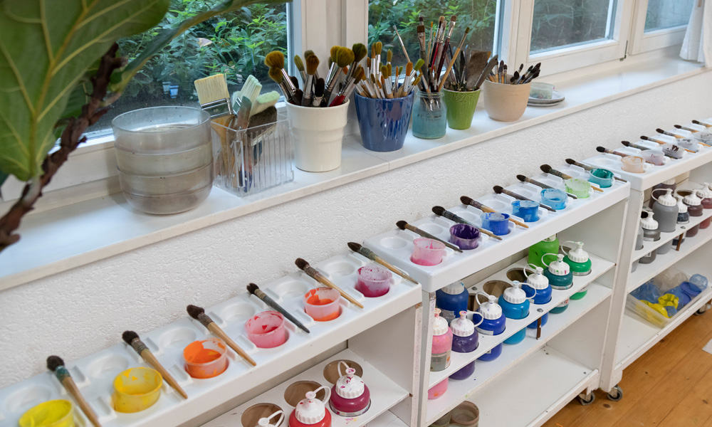 Malen im Atelier - Margaritha Bieri in Steffisburg bei Thun